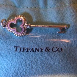 Tiffany & Co. light pink Trefoil Key